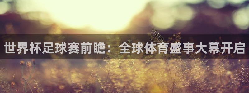 世界杯欧洲预选赛赛程：世界杯足球赛前瞻：全球体育盛事大幕开启